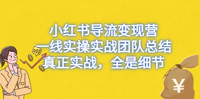 小红书导流变现营，一线实战团队总结，真正实战，全平台适用-梧桐有术