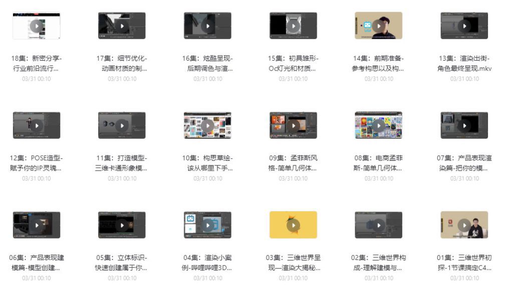 从0基础到可以封神的C4D高清课，18节课从入门到精通-虚拟课程资源论坛-推荐版块-梧桐有术