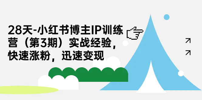 28天-小红书博主IP训练营实战经验，快速涨粉，迅速变现-梧桐有术
