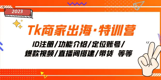 Tk商家出海·特训营：ID注册/功能介绍/定位账号/直播间搭建-梧桐有术