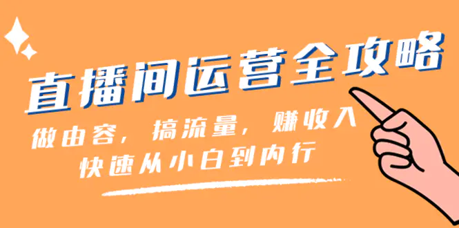 直播间-运营全攻略：做由容，搞流量，赚收入一快速从小白到内行-梧桐有术