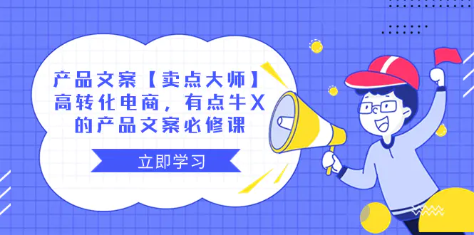 产品文案【卖点 大师】高转化电商，有点牛X的 产品文案必修课-梧桐有术