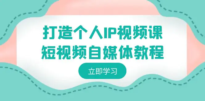 打造个人IP视频课-短视频自媒体教程，个人IP如何定位，如何变现-梧桐有术