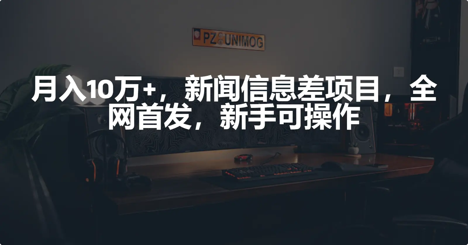月入10万+，新闻信息差项目，新手可操作-梧桐有术