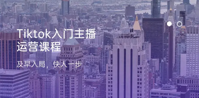 Tiktok入门主播运营课程，及早入局，快人一步（11节）-梧桐有术
