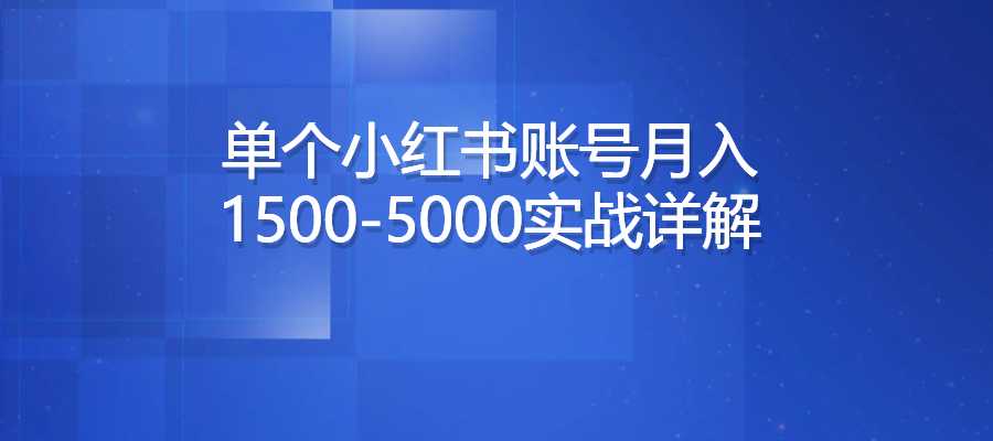 小红书达人项目最全详解 官方广告渠道 收益稳定-梧桐有术